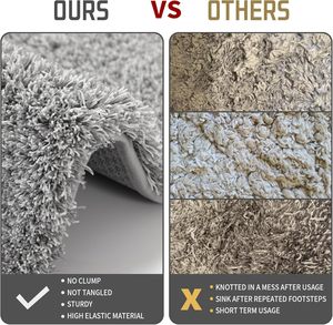 Hot Selling 17"x24" Microfiber Bath <b>Mat</b> Super Absorbent Non-Slip Floor Thick Plush Shaggy Tufted <b>Bathroom</b> Rug Washable Hotel - Product Image 2