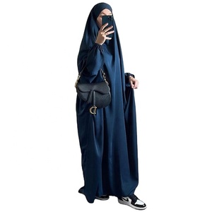 Ramadan Eid à capuche Abaya femmes prière vêtement musulman Jilbab robe longue ample Abayas dubaï turquie vêtements islamiques - Product Image 1