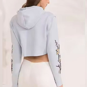 Sweat-shirts et hoodies personnalisés avec logo pour femmes, 100% coton, en molleton épais, coupe ample, hoodies vierges pour femmes - Product Image 2