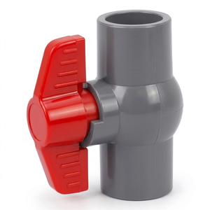 Vanne à boisseau sphérique filetée en PVC, raccord de tuyauterie en plastique, connecteur de contrôle de débit d'eau, solutions pour systèmes d'irrigation, de plomberie et d'approvisionnement industriel - Product Image 5