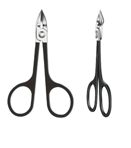 Ciseaux à ongles professionnels personnalisés pour manucure et pédicure avec manche en céramique, lame droite, outil de beauté en acier inoxydable - Product Image 3