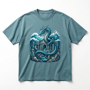 Custom Cyberpunk Mecha Cyber Snake Crest Graphic Men's Black Heavyweight T-<b>Shirt</b> Futuristic Viper Tee - Product Image 6