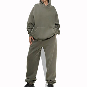 Conjunto Deportivo de Moda, Estilo Acid Wash, Unisex, Ligero, 100% Algodón Transpirable, Mangas Largas - Product Image 1