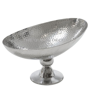 Support à savon ovale en aluminium argenté martelé, design élégant, facile à nettoyer, accessoire de salle de bain domestique - Product Image 1