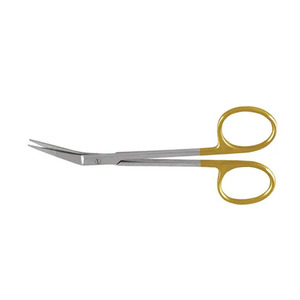 Ciseaux chirurgicaux professionnels Dean 17 cm en acier inoxydable à bord incurvé en carbure de tungstène pour la coupe de bandages et de gommes - Product Image 2