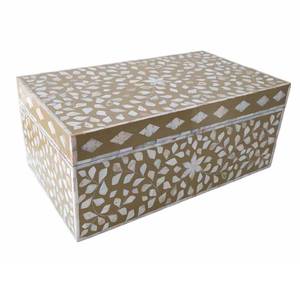 High Quality Floral Pattern Handmade Mother of Pearl Jewelry <b>Box</b> Mop Inlay <b>Trinket</b> <b>Box</b> Jewelry Decorative Storage <b>Box</b> - Product Image 3
