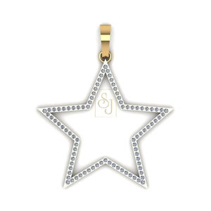 925 <b>Silver</b> Moissanite Diamond Bling Star David Necklace Iced Gold Plated Ethnically Inspired Hip Hop Fine Pendants Custom Gifts - Product Image 1