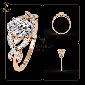 Bague de fiançailles et de mariage en or massif 14 carats avec diamant solitaire CVD de 1,80 carat, certifiée IGI, fournisseur de joaillerie fine - Product Image 6