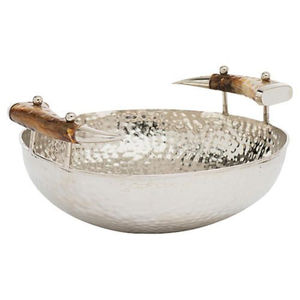 Black Color Powder Coated And High Grade Gold Plated Premium Quality Metal Made <b>Home</b> <b>Table</b> Centerpiece Food Serving Luxury Bowl - Product Image 3