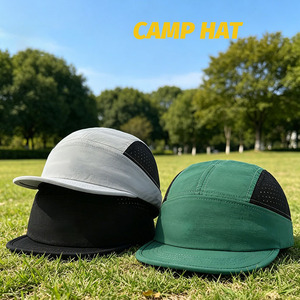 Gorra de Campamento Personalizada de 5 Paneles, Gorra Deportiva Ligera de Nailon con Impresión por Sublimación, Gorra Casual para Campamento al Aire Libre para Hombre - Product Image 2