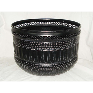 Soporte de manguera de hoja de metal con revestimiento de polvo de cobre Acabado Diseño de ladrillo de forma redonda Calidad Premium para decoración de jardín - Product Image 4