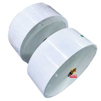 Fabricant en marque blanche, Rouleau géant d'étiquettes thermiques en papier couché 40/58/65/70 GSM avec doublure en glassine et adhésif thermofusible pour produits alimentaires et pain