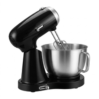 Batteur sur socle électrique de cuisine Sudex Heavy Duty Motor 6 vitesses avec tête inclinable, bol mélangeur en ABS/acier inoxydable 304, fouet à œufs et pétrin