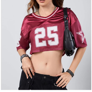 Camiseta de fútbol americano 100% poliéster, malla transpirable, OEM, disponible en todas las tallas, camisetas de fútbol americano de alta calidad. - Product Image 4