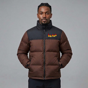 Vente chaude en gros – Blouson bomber d'hiver personnalisé pour homme – Premium, imperméable, coupe-vent, respirant, bicolore - Product Image 1