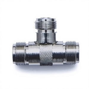 Adaptador en T de 3 vías RF coaxial tipo N hembra a hembra a hembra, divisor de 50 ohmios, conector triple jack para señal de antena inalámbrica - Product Image 2