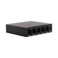 Caja de Aluminio con Recubrimiento de Polvo Negro, Estructura Metálica, Carcasa IP54, Chasis para Equipos Electrónicos