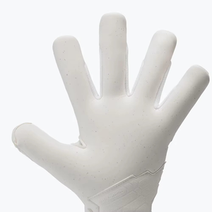 Custom Design White Soccer Goalkeeper Glove with 4mm German Latex Rubber Inject on back Negative Cut Thumb Wrap - Product Image 2