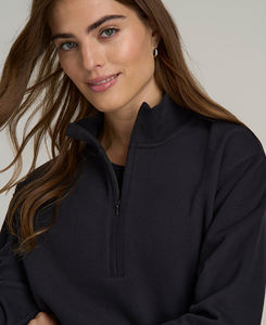 Sudaderas de Invierno para Mujer, Talla XS, de Alta Calidad, Estilo Urbano, Forro Polar de Algodón, Transpirables, Cuello Alto con Cierre, MOQ Bajo - Product Image 4