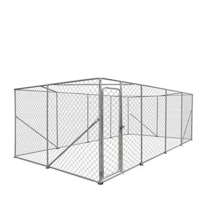 Recinto per Cani da Esterno XL 10FT X 20FT TMG DCP1020 con Recinzione a Catena e Cancello Bloccabile, Cuccia per Esercizio Animali Domestici, Recinto da 6FT per Cani da Esterno - Product Image 2