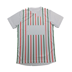 เสื้อยืดคอกลมแขนสั้นผู้ชาย ลายทาง ผ้าถัก แห้งเร็ว ทรงปกติ สไตล์ลำลอง โพลีเอสเตอร์ 100% - Product Image 6