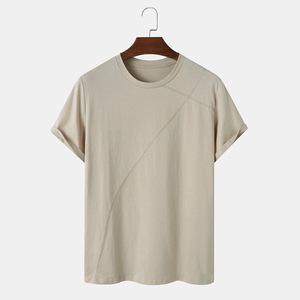 เสื้อยืดแขนสั้นทรงโอเวอร์ไซส์ผ้าฝ้าย 100% พิมพ์ลายซิลค์สกรีน ดีไซน์พิเศษรุ่นปี 2026 สำหรับผู้ชาย เป็นมิตรต่อสิ่งแวดล้อม ป้องกันรอยยับ - Product Image 1