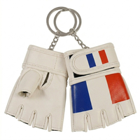 Porte-clés mini-gants de fitness personnalisés en cuir PU, demi-doigts, pour grappling, unisexe, cadeau promotionnel pour salle de sport, 0,5 kg