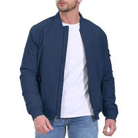 Blouson bomber pour homme, design tendance, haute qualité, léger, uni, style streetwear.