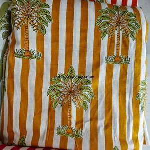 Tela de Algodón Cambray Estampada a Bloques 60x60, Tela de Algodón con Estampado Tradicional Jaipuri - Product Image 5