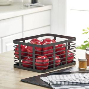 Cesta de Almacenamiento Apilable Multiusos de Hierro con Malla Profunda, Ecológica y de Estilo Vintage para la Organización del Hogar - Product Image 3