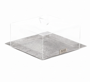 Fine Quality Square Hammered Metal Serving Tray With Lid For <b>Chocolates</b> And Dates Elegant Polished Finish Residential Use - Product Image 2