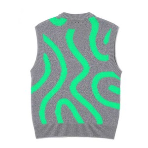 Chaleco de punto sin mangas transpirable de alta calidad para hombre, con cuello en V y botones, ropa exterior profesional. - Product Image 2