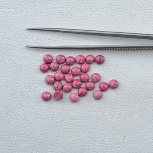 6mm Natural Thulite Smooth Round Shape Cabochon For Jewelry Making Wholesale Semi Precious Loose Gemstones At Best Factory Price - Product Image 3