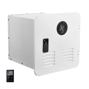 Calentador de Agua Eléctrico Instantáneo sin Tanque para RV, Optimizado para Mayor Comodidad, 42000 BTU, 15 x 15 Pulgadas, Puerta Blanca con Control Remoto para Ducha - Product Image 1