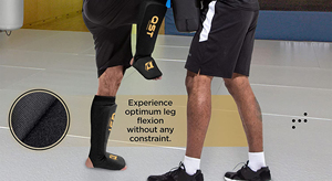 Professional Comfortable Breathable Leather <b>Shin</b> <b>Guards</b> Professional Protection for Sports MMA Kickboxing <b>Muay</b> <b>Thai</b> Boxing - Product Image 6
