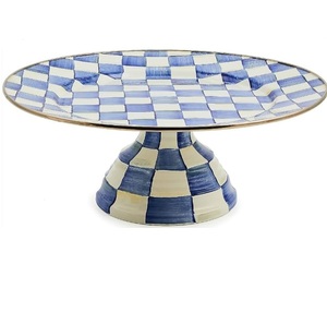 Support à gâteau à deux niveaux fini émail, support à gâteau en métal personnalisé, centre de table de luxe pour mariage - Product Image 3