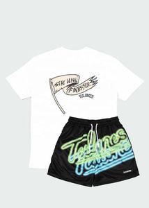 Summer New Men Casual Breathable Shorts Sets Short Sleeve T Shirt Shorts Solid Tracksuit Set Men's Brand Clothing 2 Pieces Sets - Product Image 5