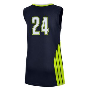 <b>Navy</b> Green Basketball Jersey for Men Sleeveless Team Sportswear Uniform Lightweight Breathable Athletic Shirt Training Game - Product Image 2