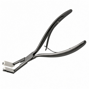 Pince à extensions de cheveux en acier inoxydable conçue avec des coussinets en silicone pour sceller en douceur les pinces d'extension sans endommager les cheveux - Product Image 6