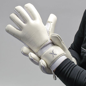 Gants de gardien de but professionnels haute performance en cuir souple respirant antidérapant à doigts entiers avec fermeture auto-agrippante unisexe - Product Image 3