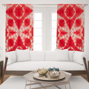 Cortina de Algodón con Estampado Tie Dye de Diseño, Estilo Bohemio, para Sala de Estar, Dormitorio u Oficina, Venta al Por Mayor en India - Product Image 1