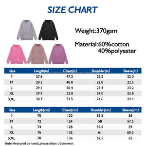 เสื้อฮู้ดผ้าบาติกของผู้ชายผ้าฝ้ายโพลีเอสเตอร์เข้าคู่กันเป็นกรด370GSM วินเทจ - Product Image 2