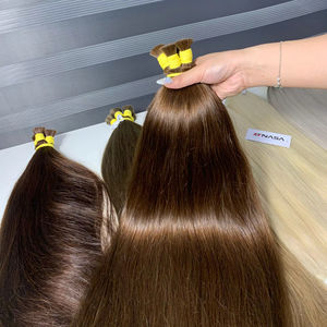 Extensions de Cheveux Humains Vietnamiens 100% Naturels, Blondes Éclatantes, Produit de Beauté en Gros pour Femmes, Cheveux Super Double Drawn, Meilleures Ventes - Product Image 1