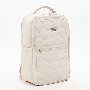White Quilted Casual <b>Backpack</b> Lightweight <b>Backpack</b> Soft Bag Versatile Design <b>Backpack</b> - Product Image 2