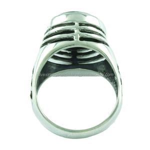 Última colección, anillo de estilo religioso de Plata de Ley 925, ajuste de bisel de piedras preciosas de malaquita para regalo de fiesta de aniversario de boda - Product Image 2