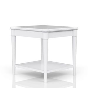 Tavolino da salotto bianco con cassetti contenitore e finitura elegante - Product Image 3