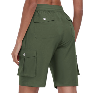 Shorts cargo pour femmes en gros, taille mi-haute, design élégant, streetwear, meilleure personnalisation, qualité supérieure - Product Image 6