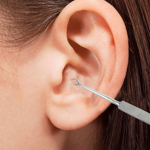 Outil professionnel de nettoyage d'oreilles en acier inoxydable de qualité médicale, curette à boucle pour cérumen, curette Q-tip - Product Image 5