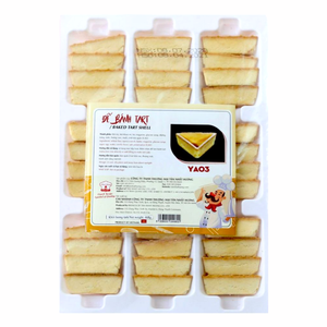 ขายส่ง ทาร์ตอบฮาลาล ขายดี จัดส่งตรงจากโรงงาน รับผลิตแบบ OEM/ODM ขนมหวานแช่แข็ง เปลือกทาร์ตไข่อบ YA03 468 กรัม ยอดนิยม - Product Image 1