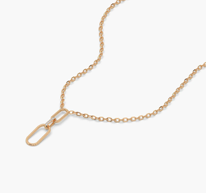สร้อยคอจี้เพชรทรงกลมเจียระไนแบบบริลเลียนท์เคลือบทอง 14KT สำหรับผู้หญิง น่ารัก ได้รับการรับรองจาก IGI เหมาะสำหรับงานแต่งงานและงานหมั้น - Product Image 3